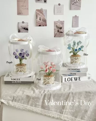 Valentine’s Day 2026 // Blooms in a Pot [Crochet Flowers] 🌼🌸