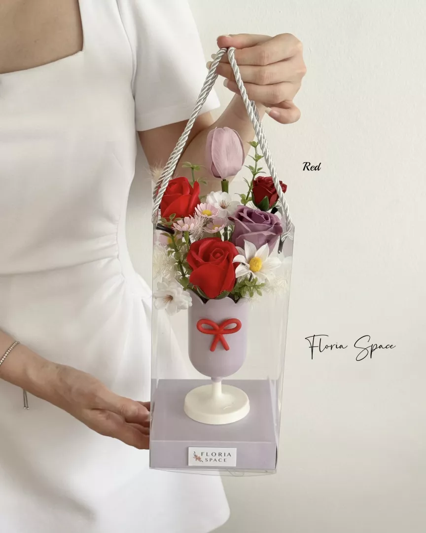 Soap Valentine’s Day 2026 // Cup of Happiness [Soap Flowers] 🌼🌸