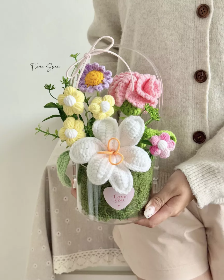 [Mother’s Day 2026] Little Garden | Crochet Flowers Basket 🌼