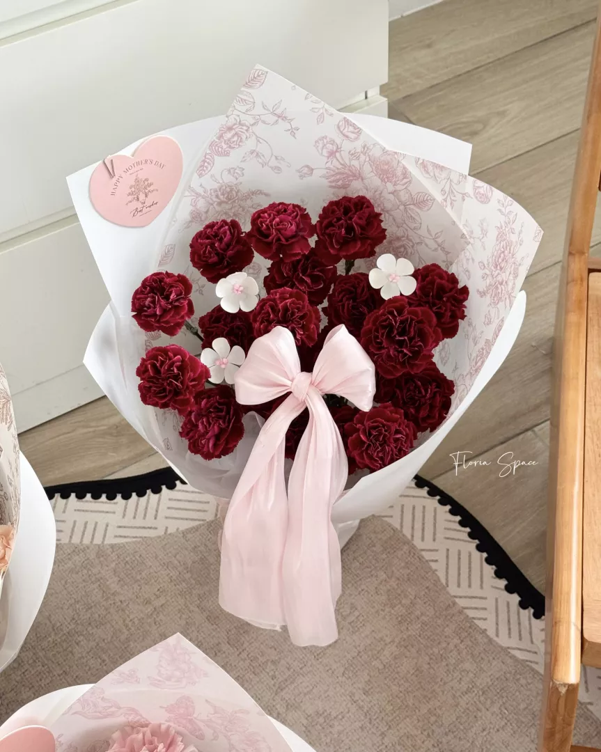 [Mother’s Day 2026] Mother’s Grace | Fresh Flowers Bouquet 🌼 - Red
