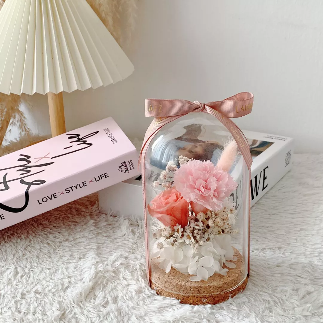 Mother‘s Day 2023 Carnation Bell Jar ( Preserved Flower )