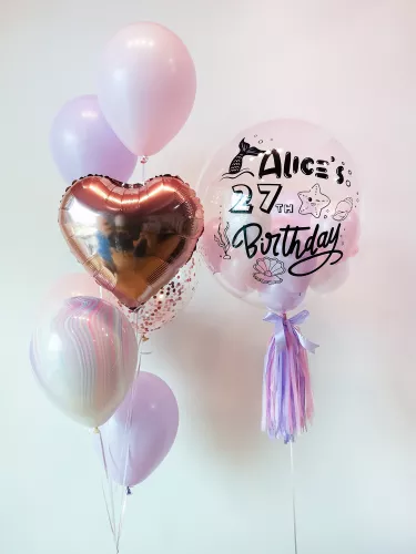 Bubble Balloon Sets | Pastel Pink & Purple
