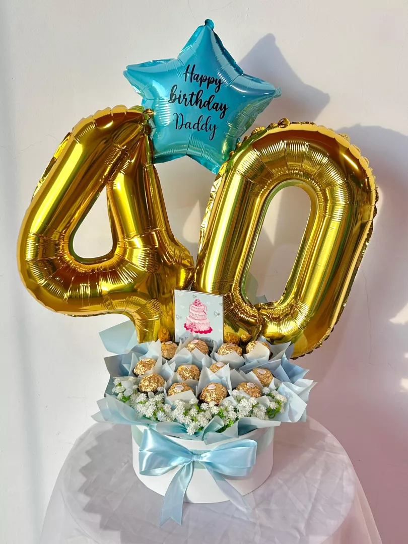 Bon Bon Birthday Box | Light Blue