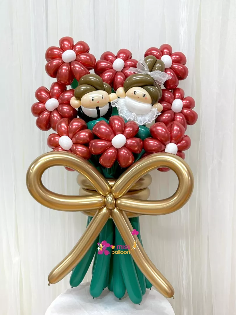 Marriage Balloon Flower Bouquet 3