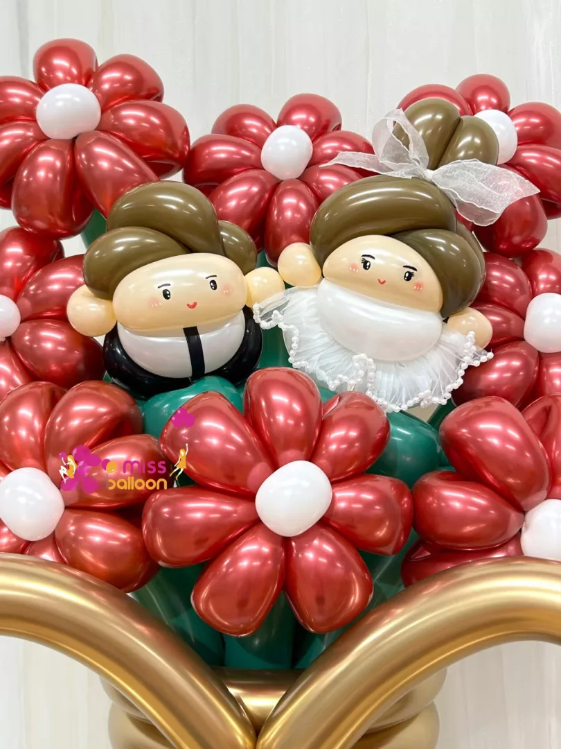 Marriage Balloon Flower Bouquet 3
