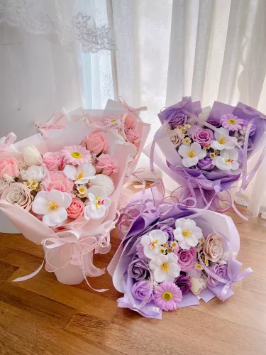 Sweet Serenity Soap Flower Bouquet