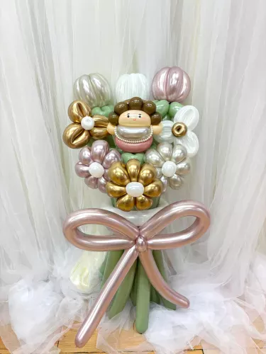Mother's Day 2026 - I Love Mum Balloon Flower Bouquet 