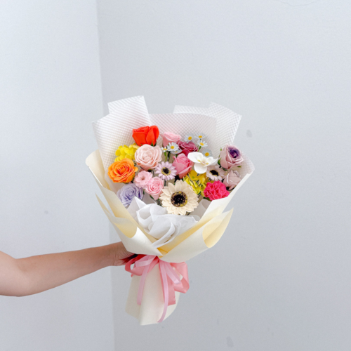 Soap Flower Bouquet | Colorful Embrace