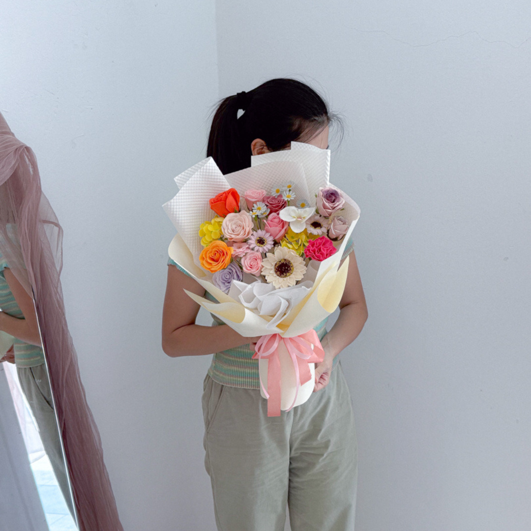 Soap Flower Bouquet | Colorful Embrace
