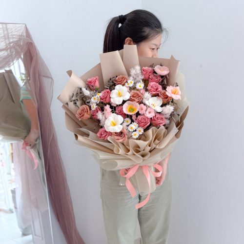 Soap Flower Bouquet | Midnight Elegance