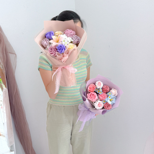 Soap Flower Bouquet | Blush Meadow