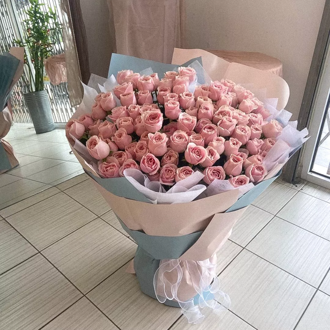 VD 26 | Fresh Flower Bouquet | Blush Infinity 挚爱如初 - 99 Pink Roses (Pre-Order)