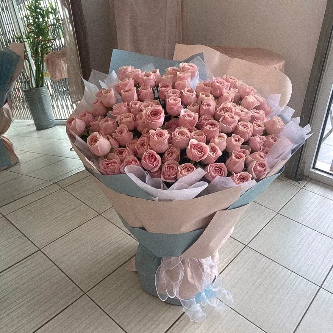 VD 26 | Fresh Flower Bouquet | Blush Infinity 挚爱如初 - 99 Pink Roses (Pre-Order)