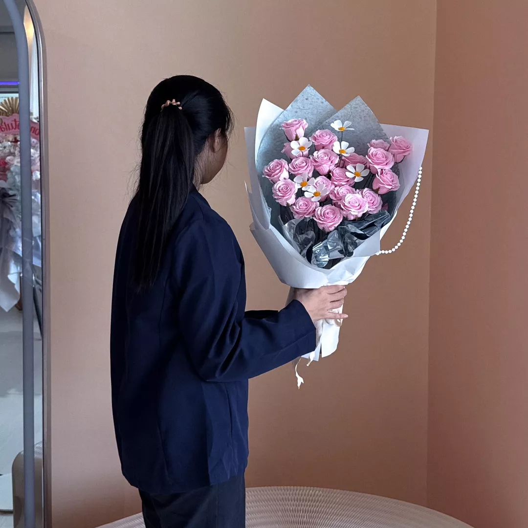 VD 26 | Soap Flower Bouquet | Quietly Yours 悄悄喜欢你 (Sakura Pink)