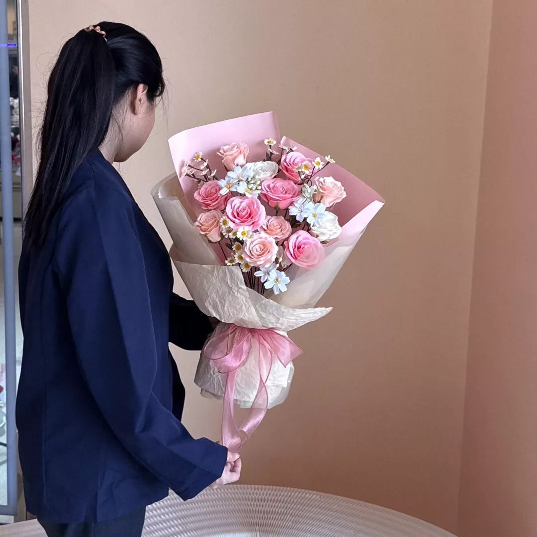 VD 26 | Soap Flower Bouquet | Just Enough Love 刚刚好的爱 (Pink)