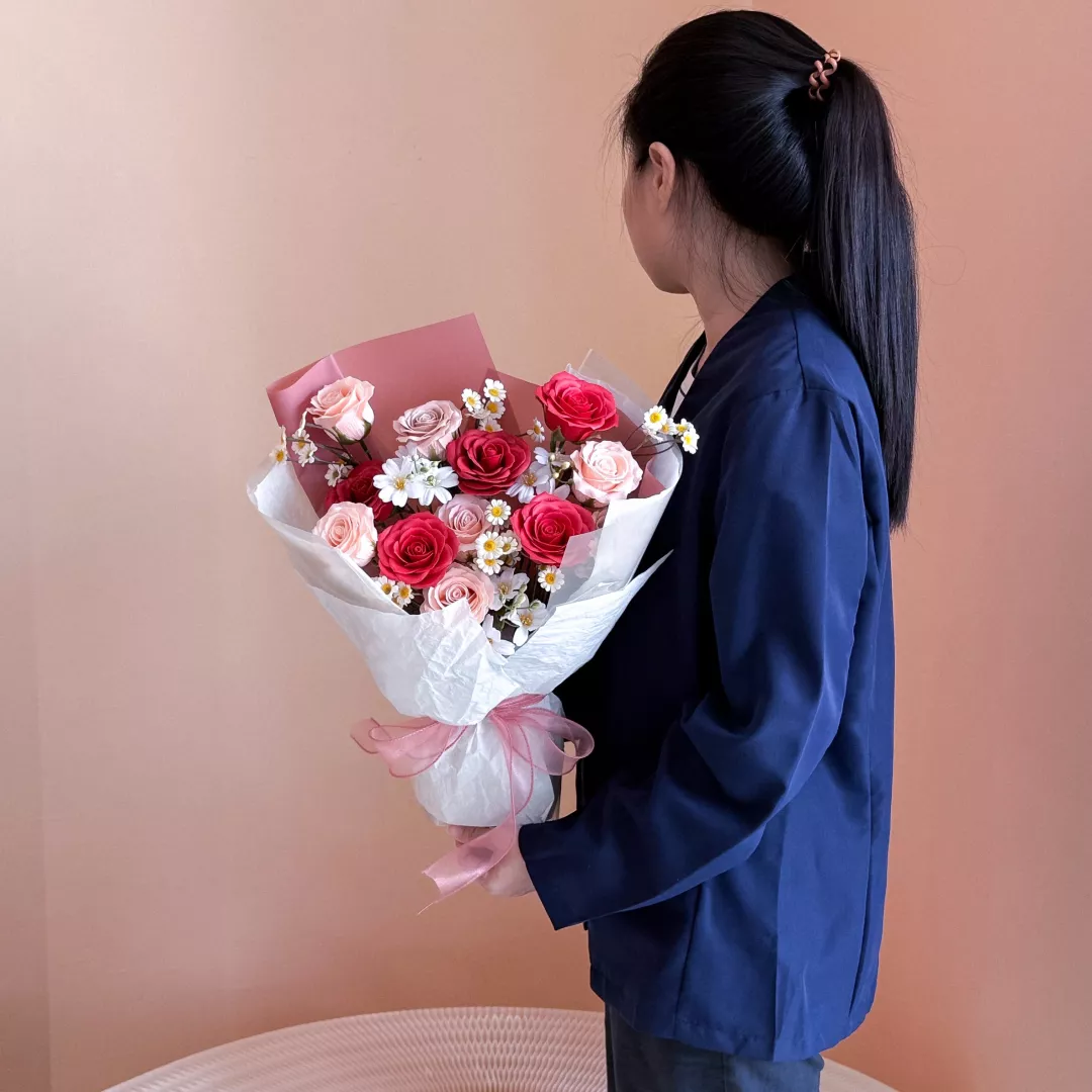 VD 26 | Soap Flower Bouquet | Just Enough Love 刚刚好的爱 (Red)