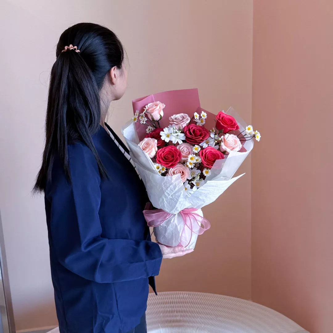 VD 26 | Soap Flower Bouquet | Just Enough Love 刚刚好的爱 (Red)