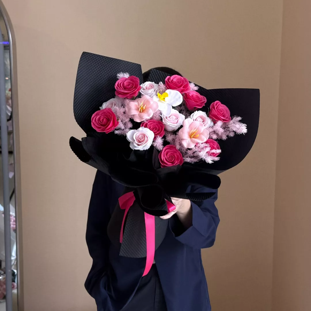 VD 26 | Soap Flower Bouquet | Bloom for You 为你盛开 (Hot Pink)