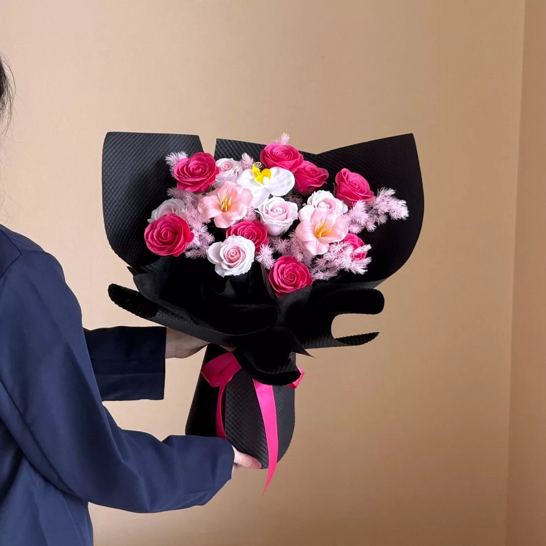 VD 26 | Soap Flower Bouquet | Bloom for You 为你盛开 (Hot Pink)