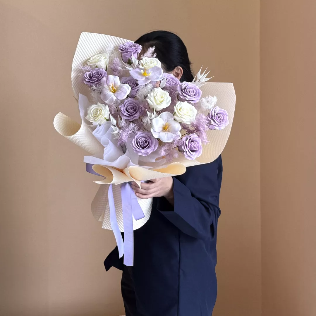 VD 26 | Soap Flower Bouquet | Bloom for You 为你盛开 (Dusty Purple)