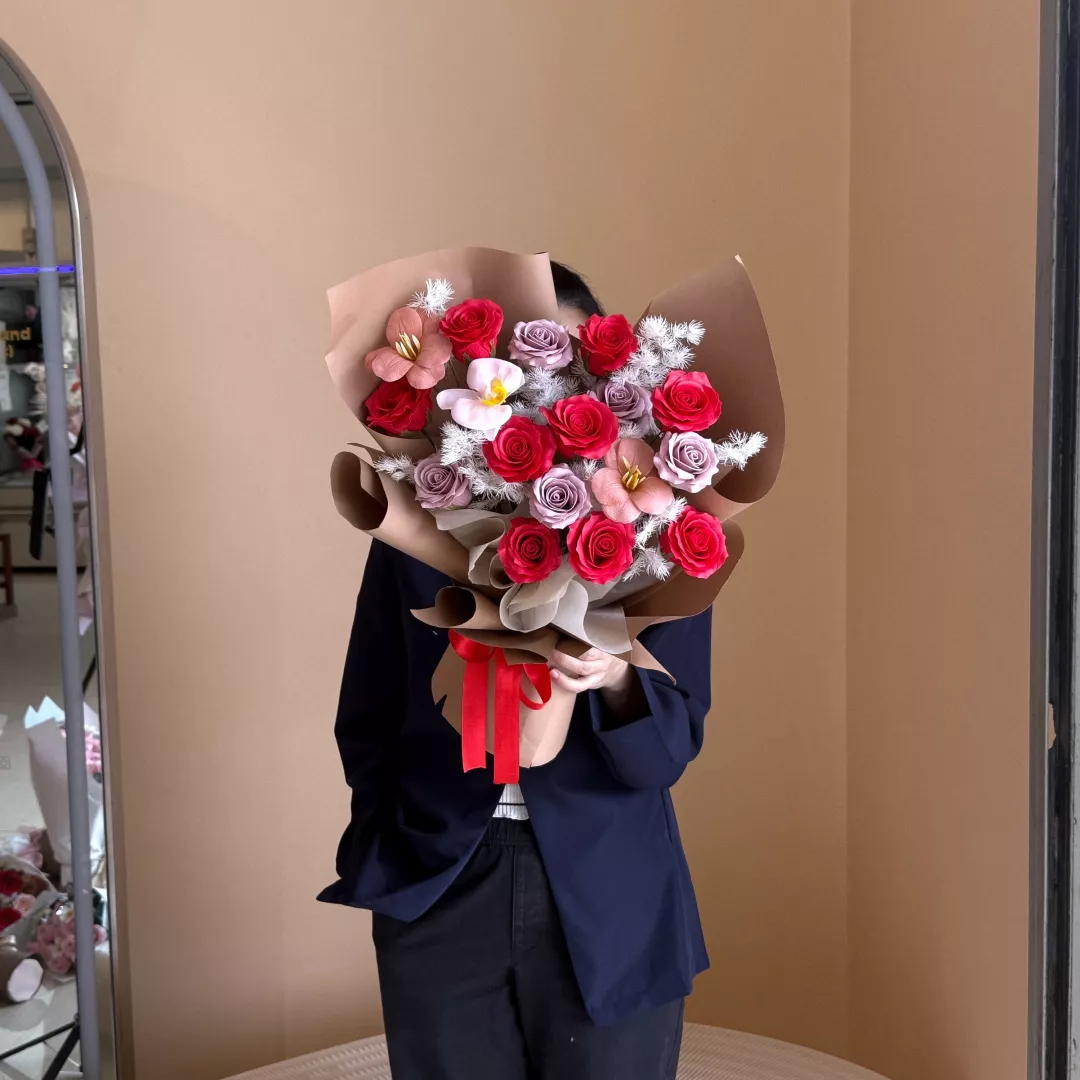 VD 26 | Soap Flower Bouquet | Bloom for You 为你盛开 (Red)