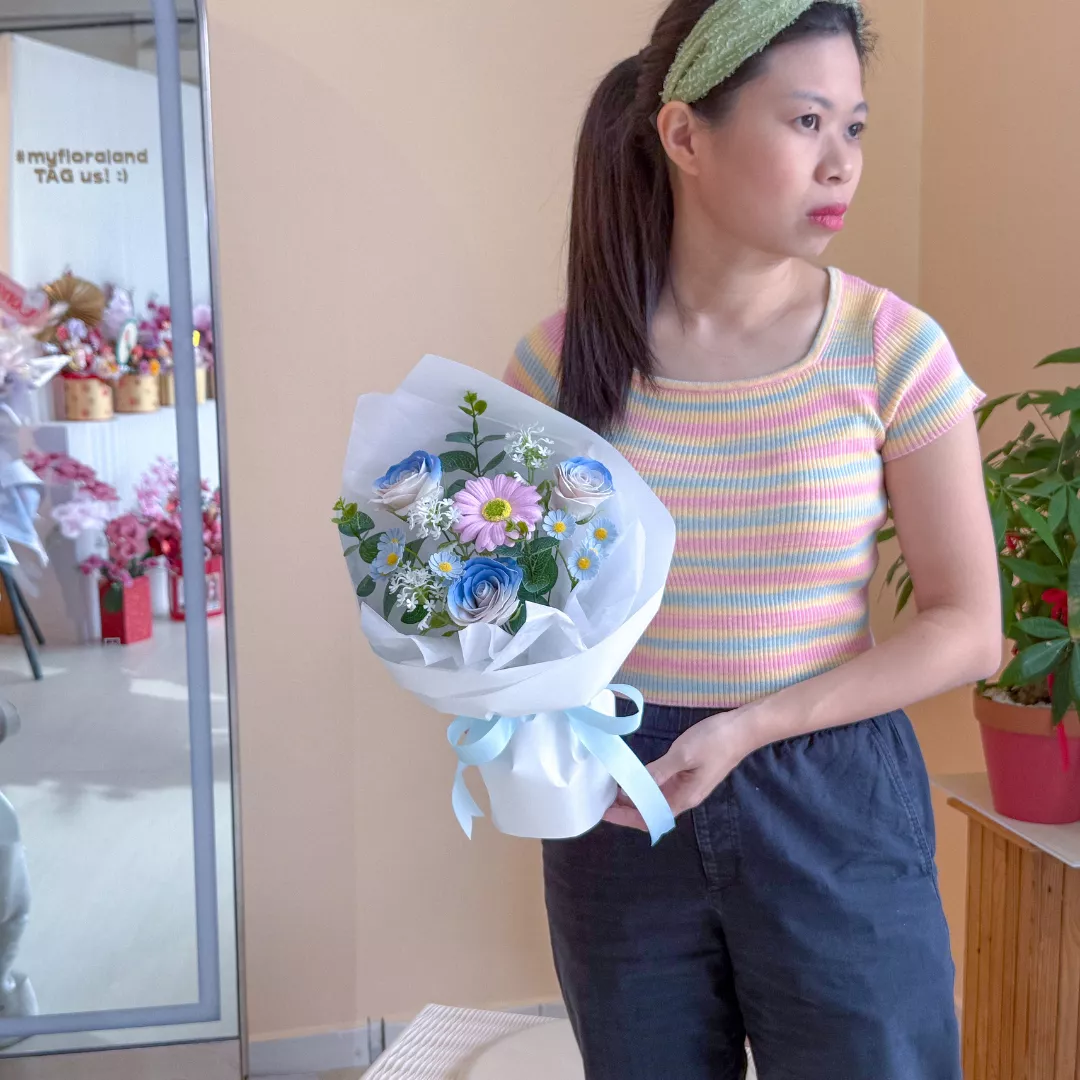 VD 26 | Soap Flower Bouquet | A Little Love 小小心意 (Blue)