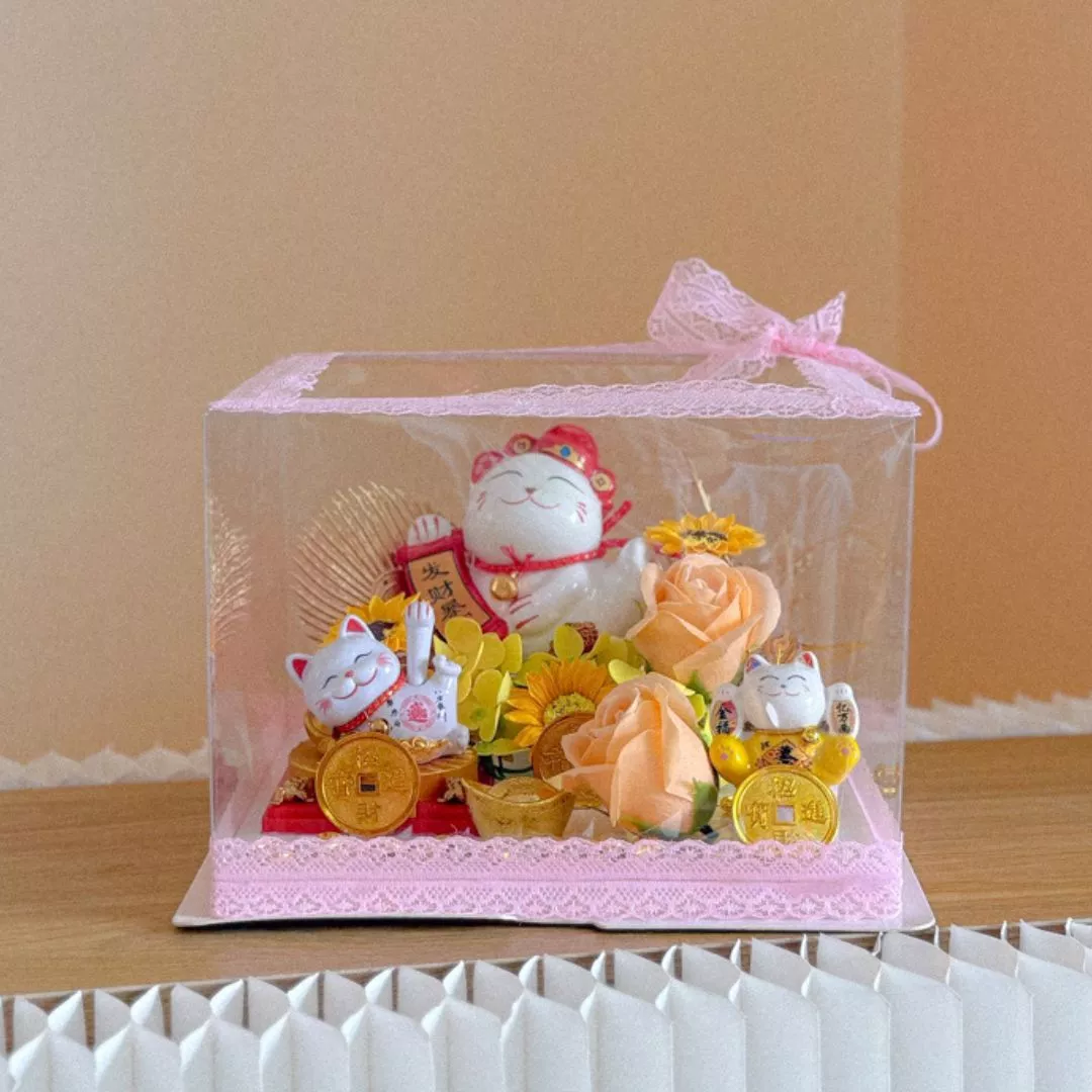 Congratulatory Soap Flower Box | TriLuck Fortune Box