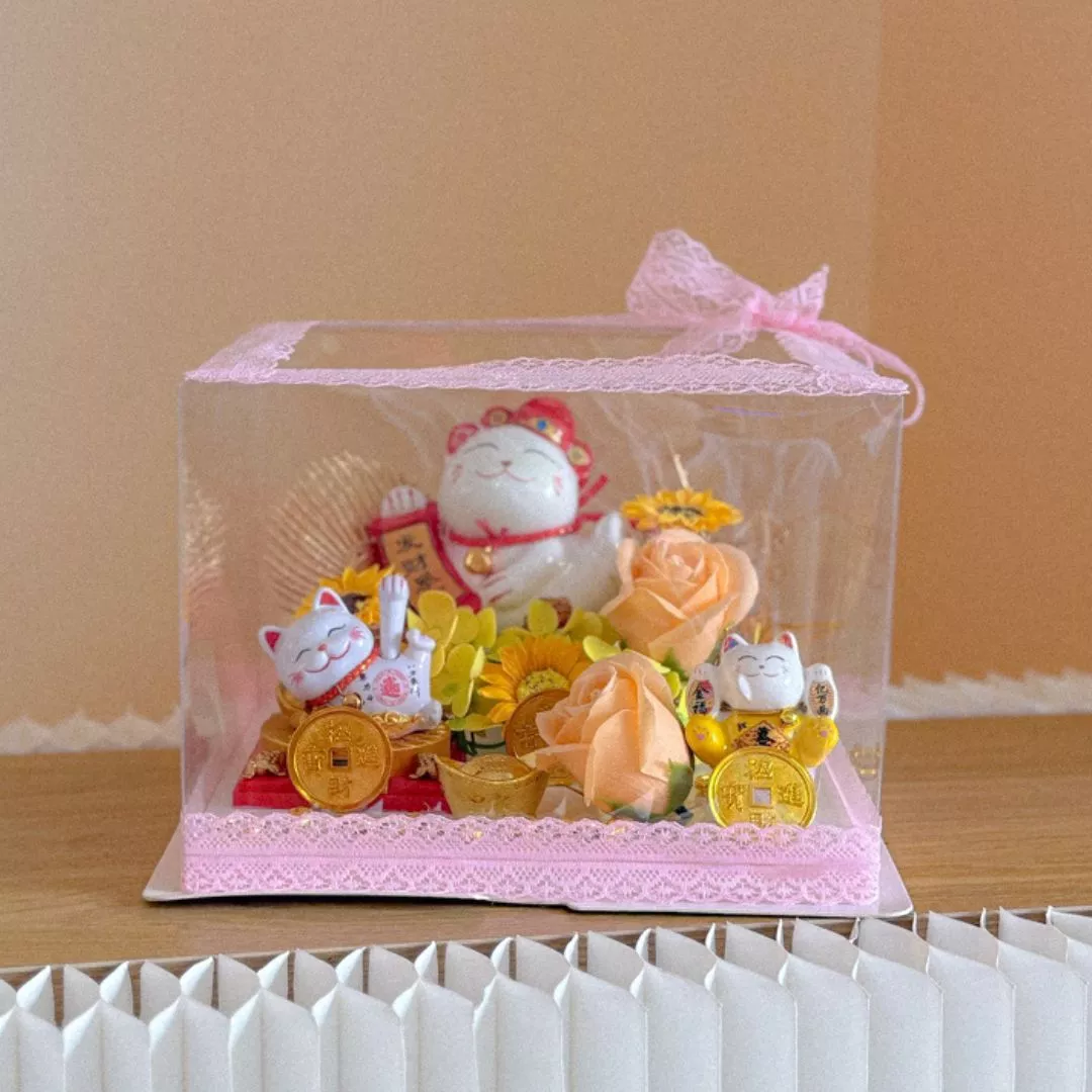Congratulatory Soap Flower Box | TriLuck Fortune Box