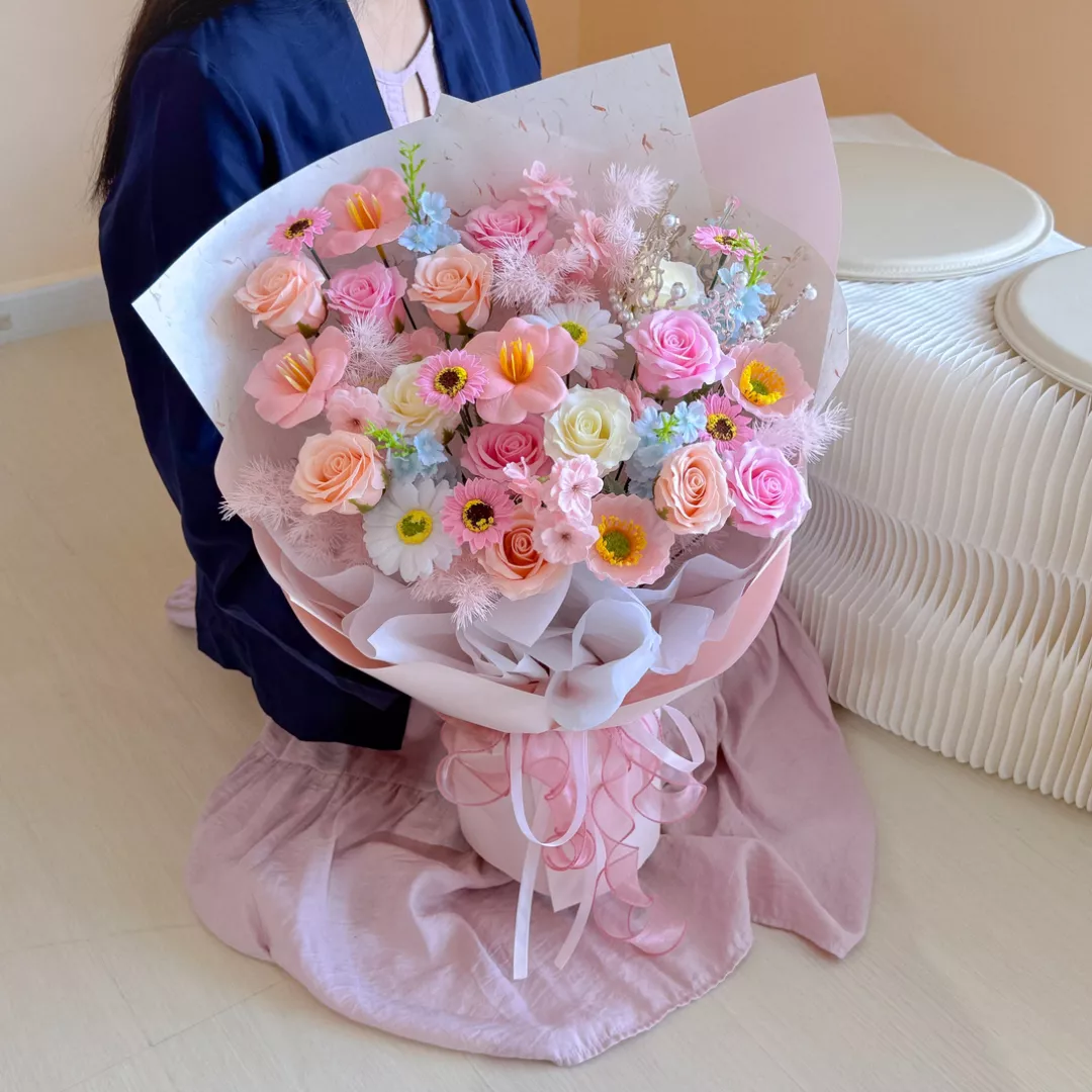 MD 26 | Soap Flower – Rosy Majesty