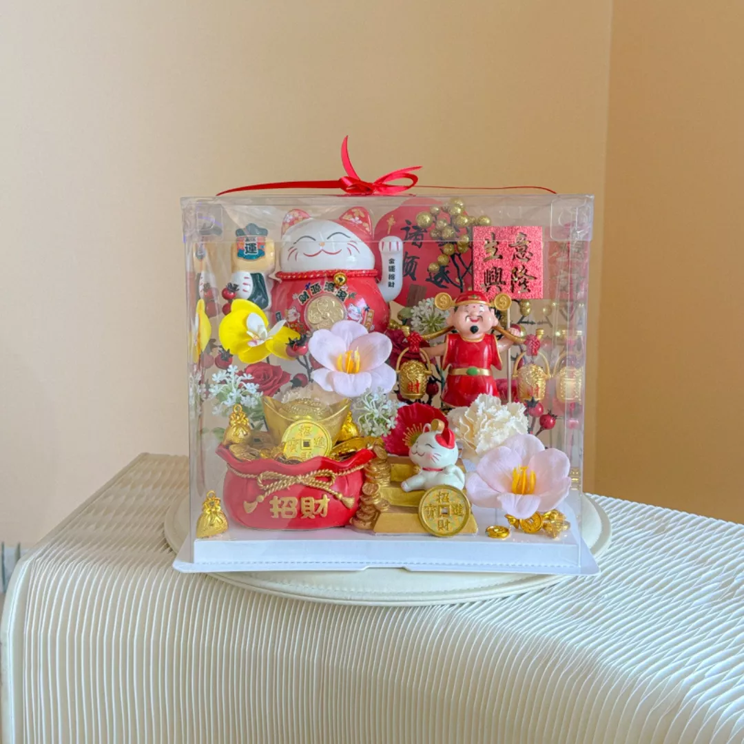 Congratulatory Soap Flower Box | Jin Yu Man Tang 金玉满堂