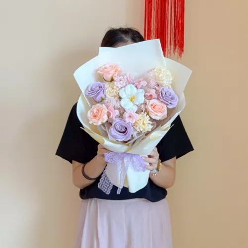Soap Flower Bouquet | Butter Lilac