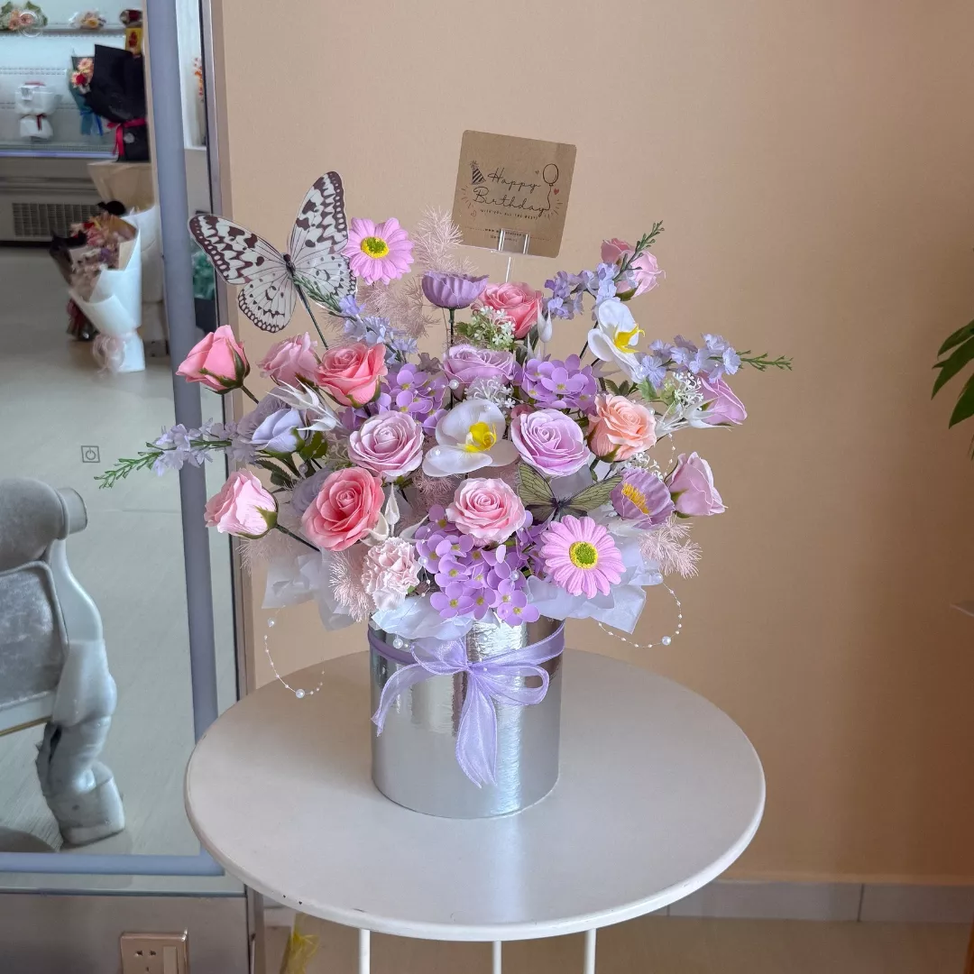 Soap Flower Box | Butterfly Garden