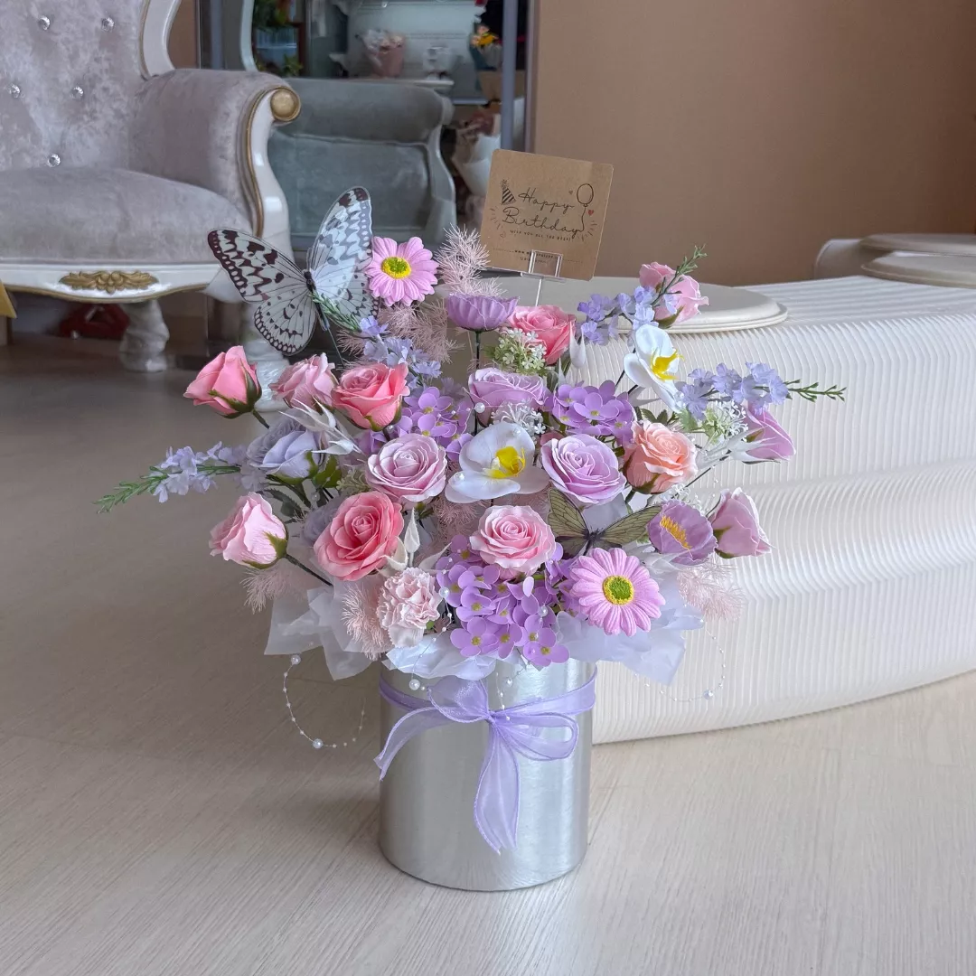 Soap Flower Box | Butterfly Garden