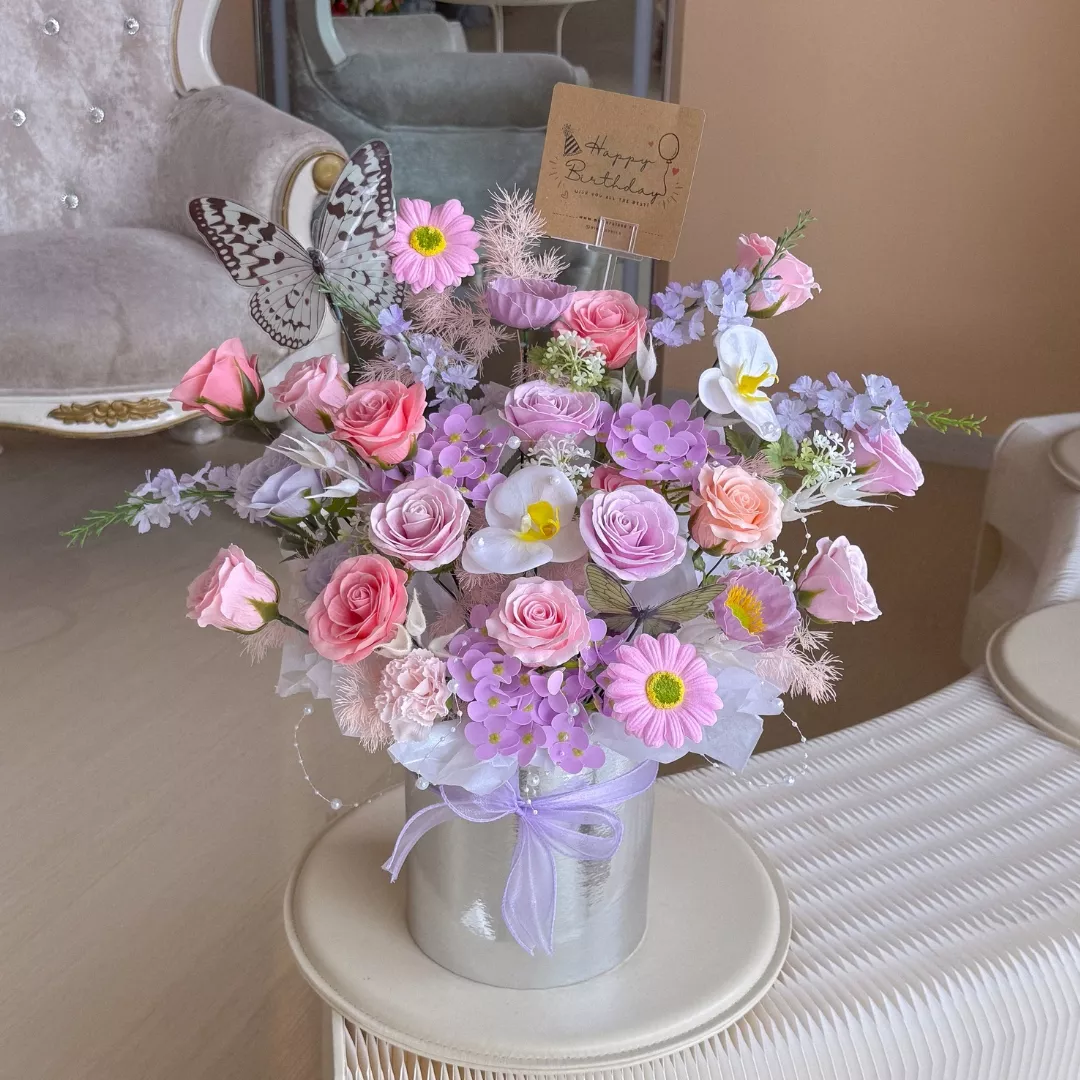 Soap Flower Box | Butterfly Garden
