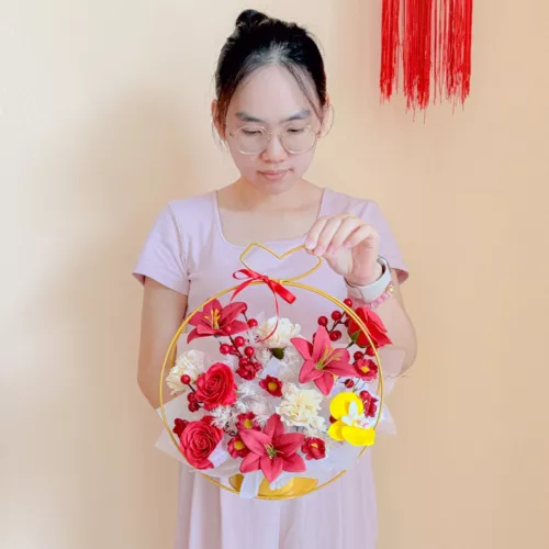 Soap Flower Box | Halo Ruby