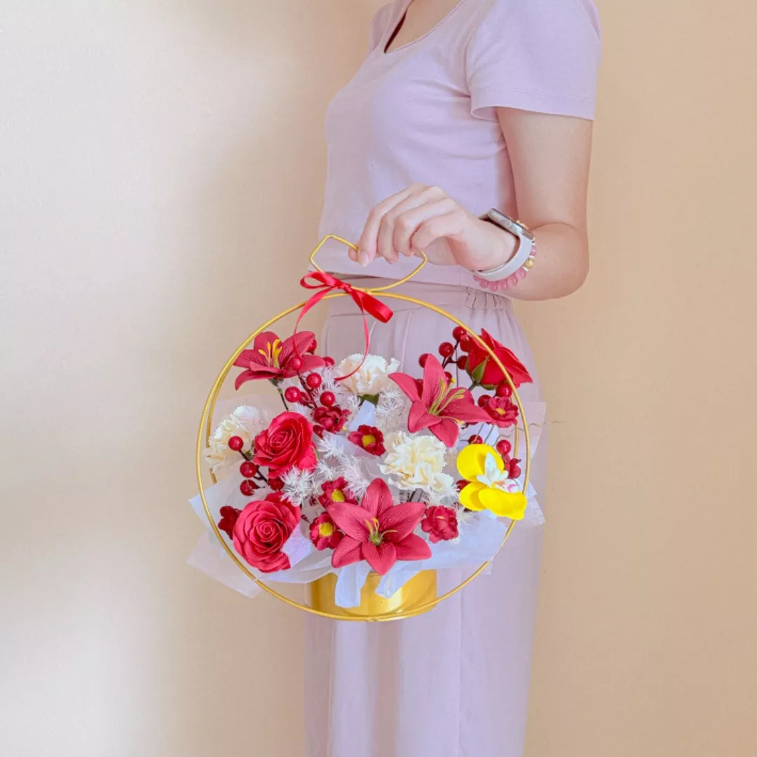 Soap Flower Box | Halo Ruby