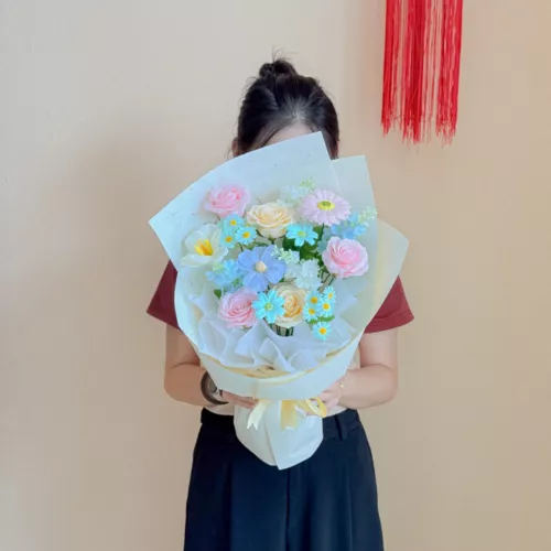 Soap Flower Bouquet | Soft Charm