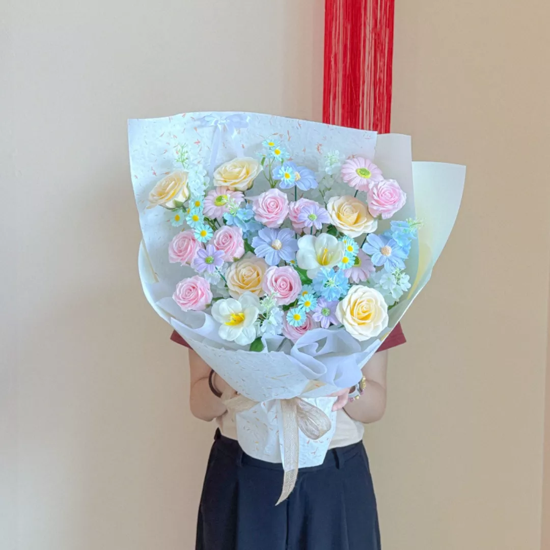 Soap Flower Bouquet | Bluebell Dream