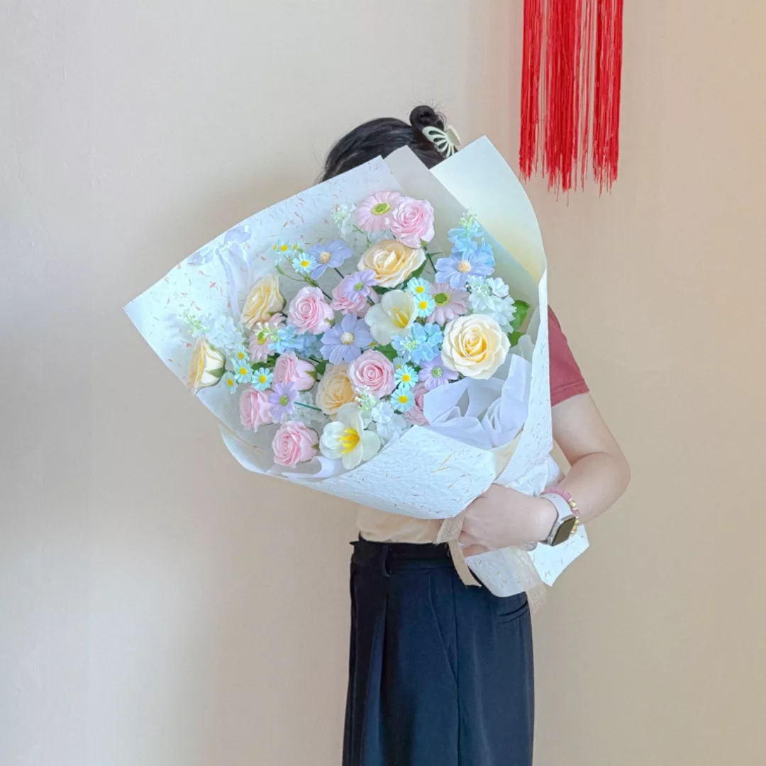 Soap Flower Bouquet | Bluebell Dream