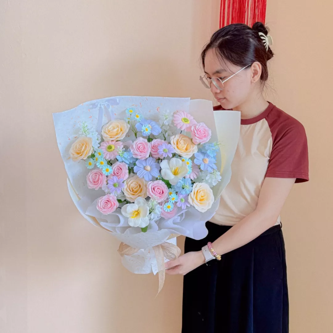Soap Flower Bouquet | Bluebell Dream
