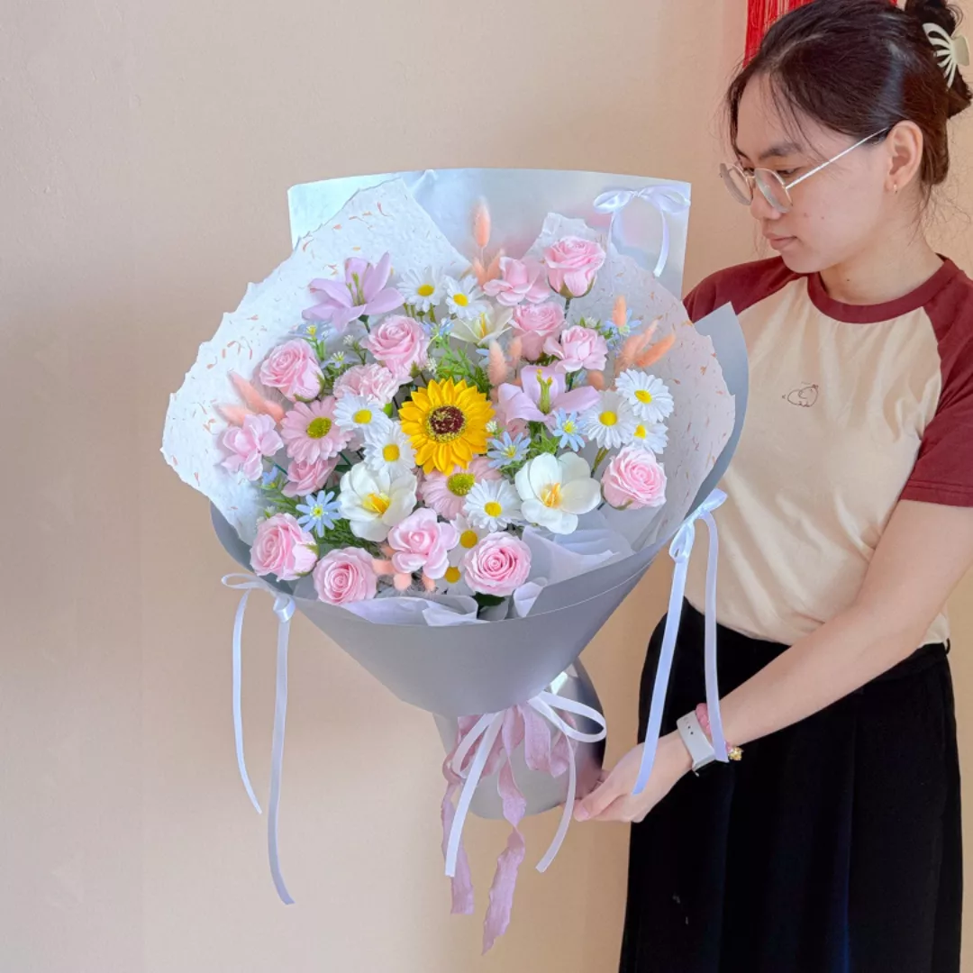 Soap Flower Bouquet | Spring Melody