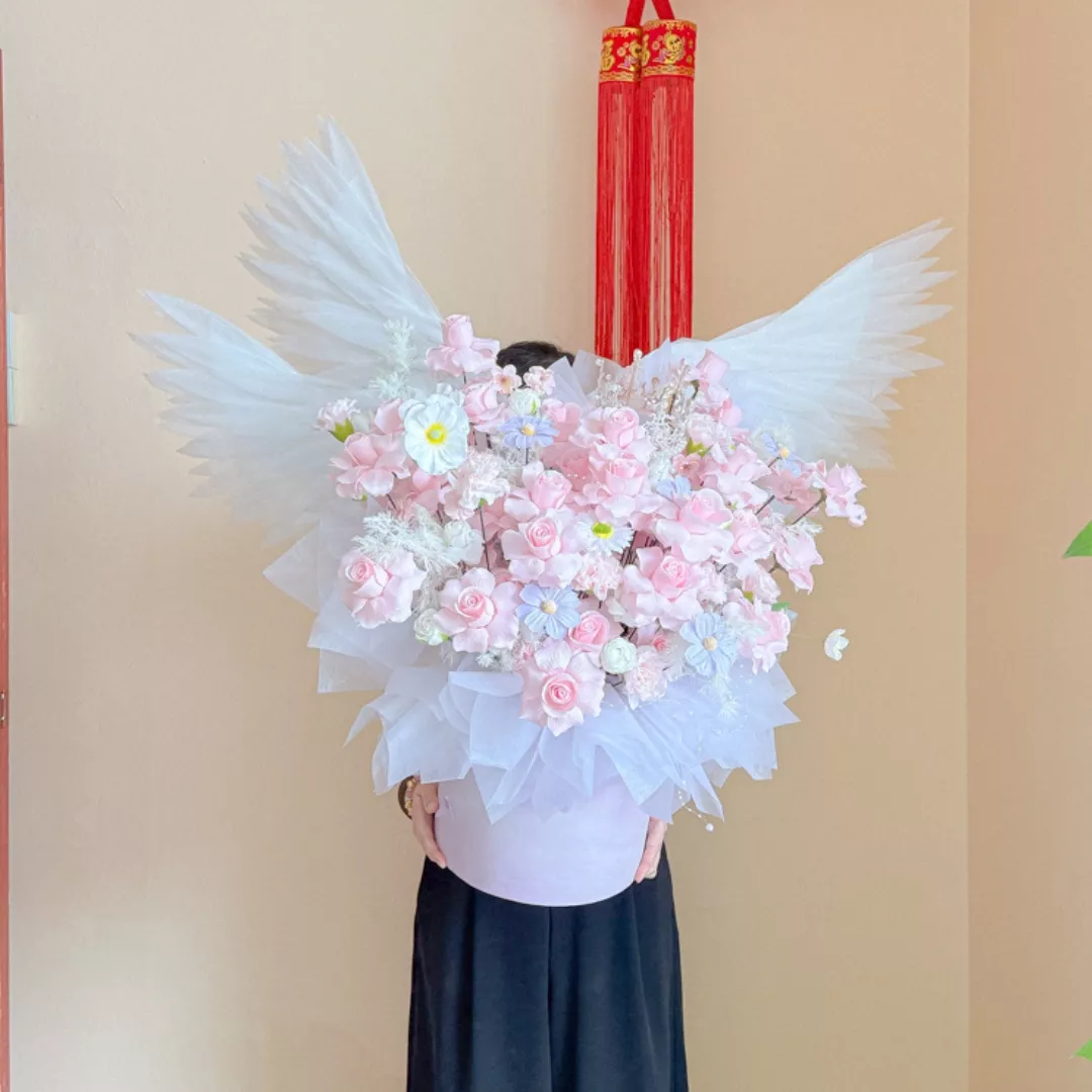 QiXi 26 | Soap Flower Bouquet | Crowned Pink Princess