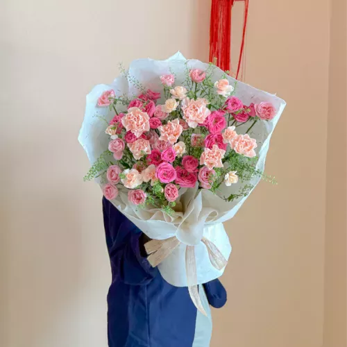 QiXi 26 | Fresh Flower Bouquet | Sweetest Pink