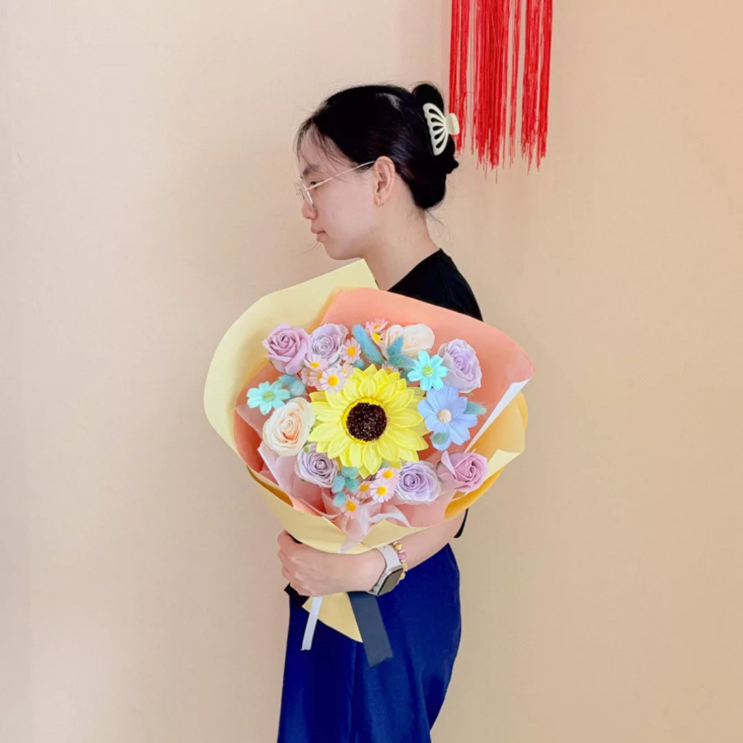 Soap Flower Bouquet | Twilight Grace