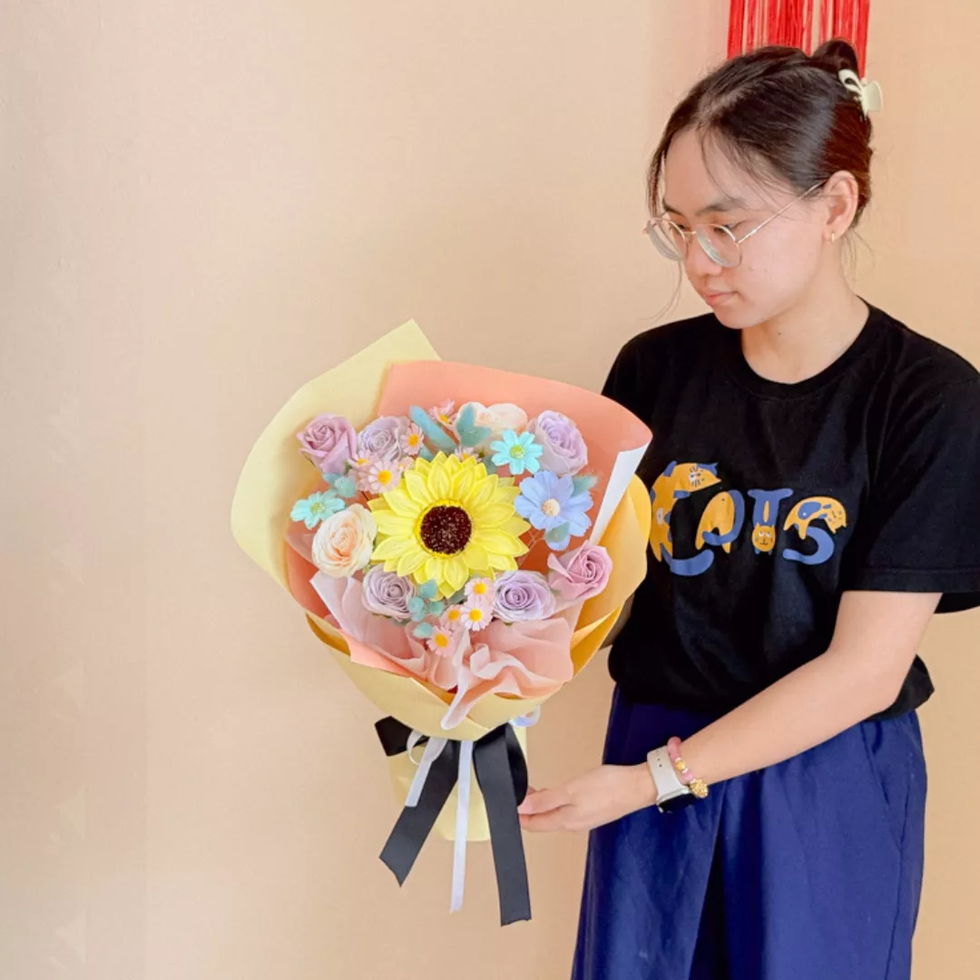 Soap Flower Bouquet | Twilight Grace