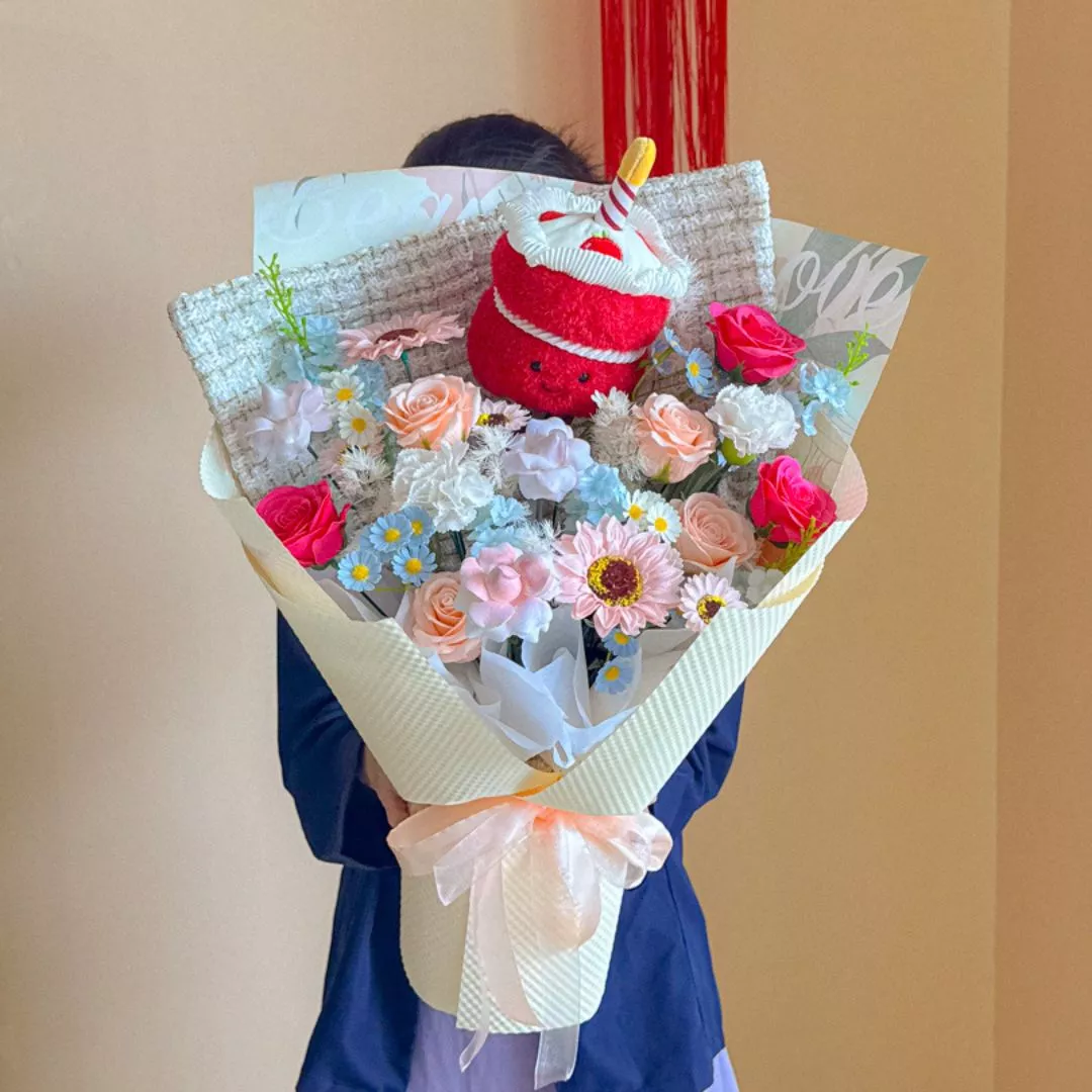 Soap Flower Bouquet | Cupcake Blossom