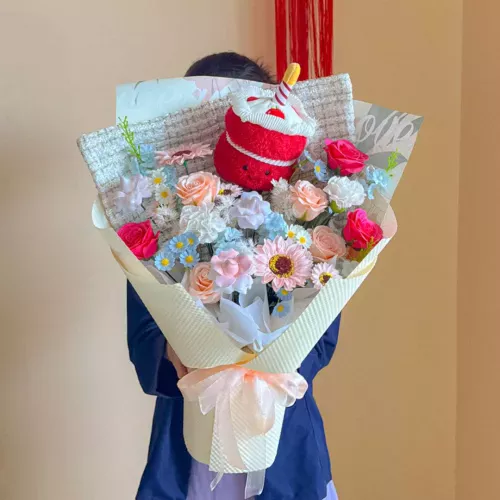 Soap Flower Bouquet | Cupcake Blossom