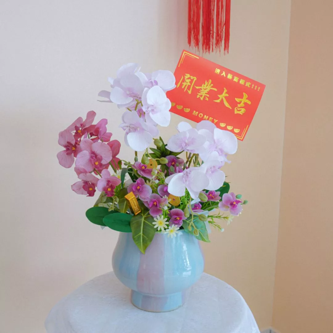 Congratulatory Soap Flower Vase | Orchid Fortune