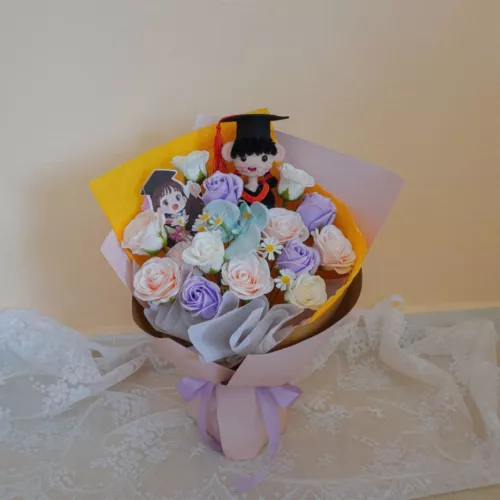 Soap Flower Bouquet | Sweet Graduate