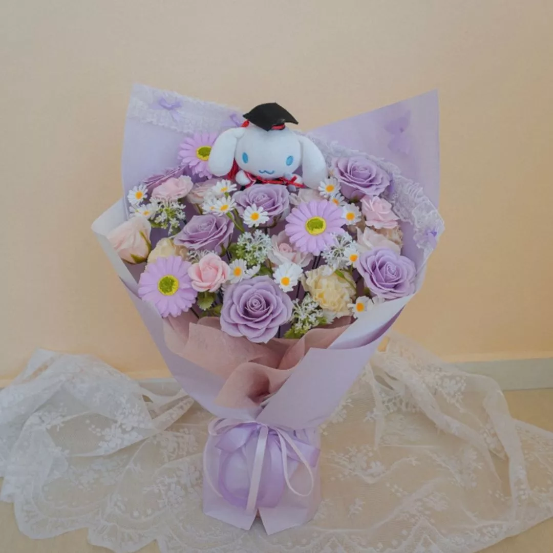 Soap Flower Bouquet | Lavender Love